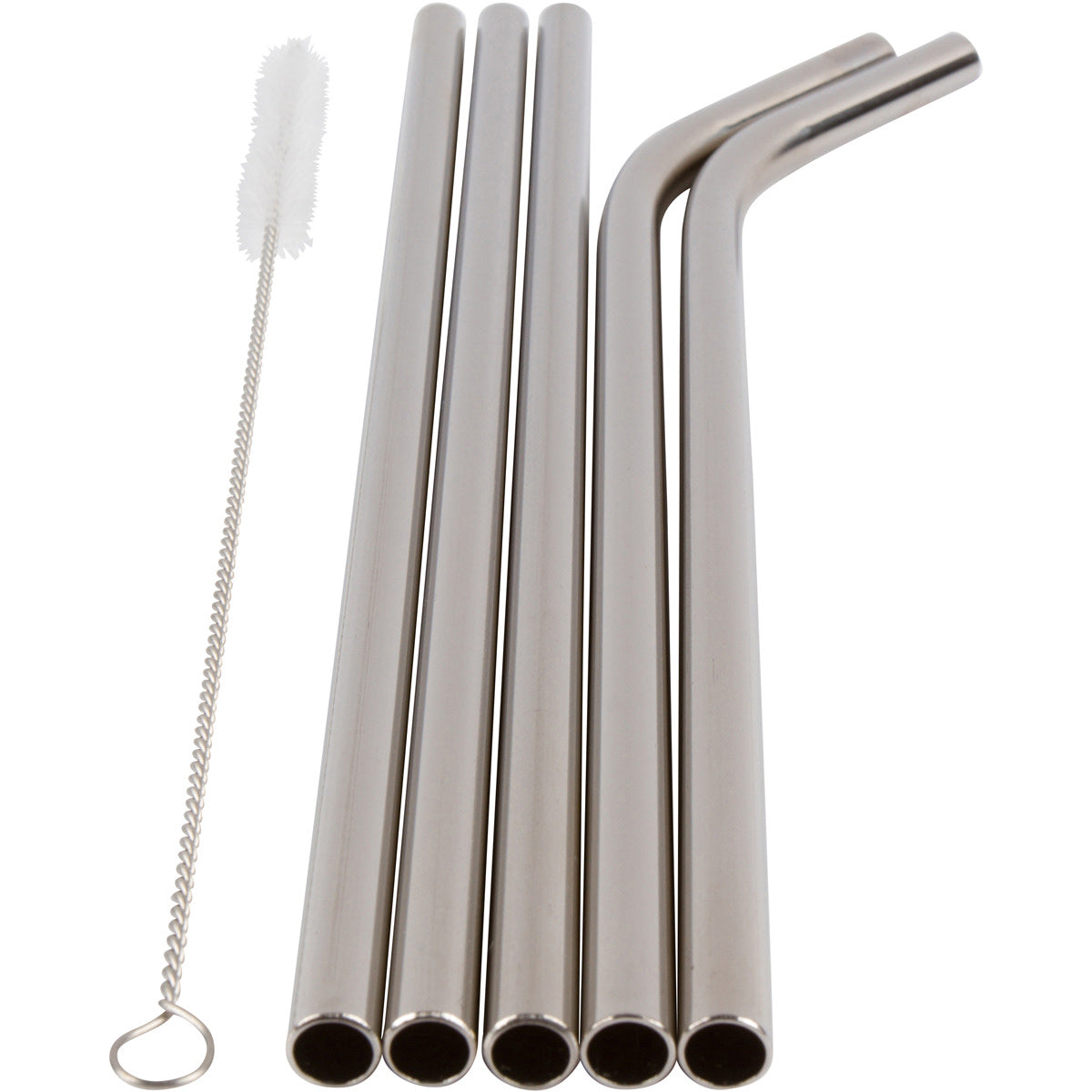 Stainless Steel Straws with Travel Case, Set of 5