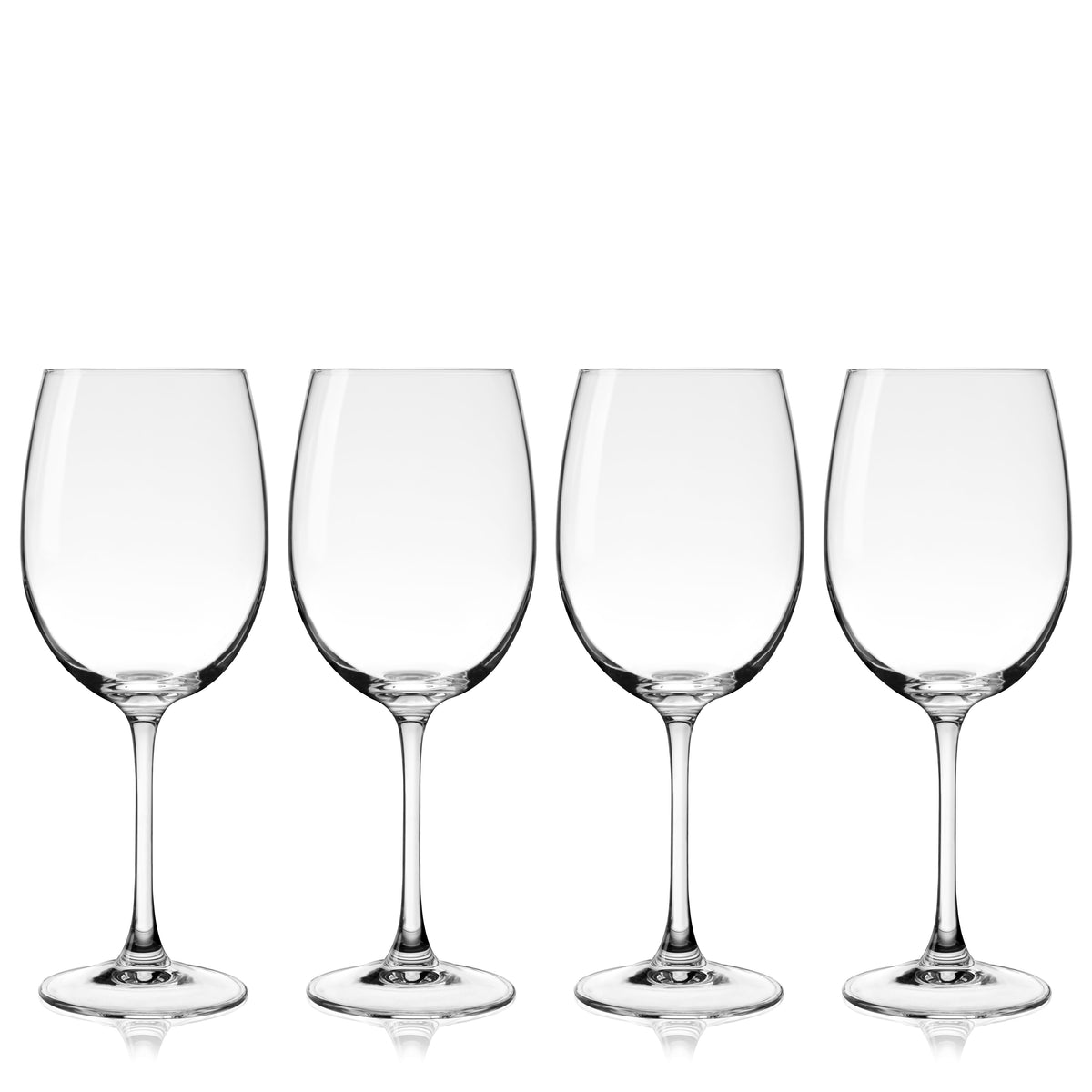 Universal 16 oz Red and White Wine Tasting Glasses, Set of 4