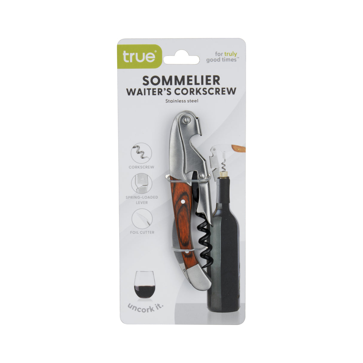 Sommelier Professional Corkscrew with Wood Handle