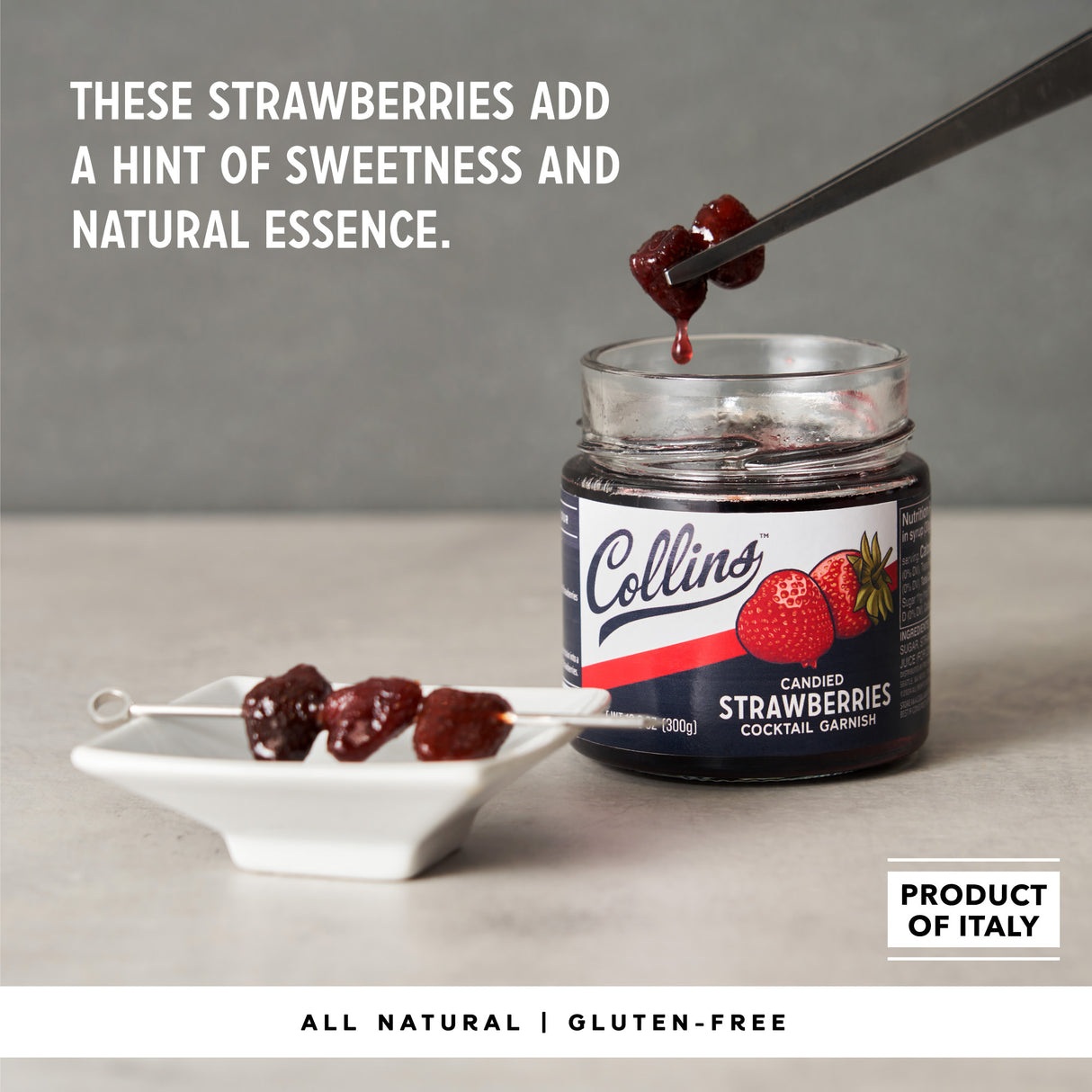 Candied Strawberries in Syrup, 10.6 oz