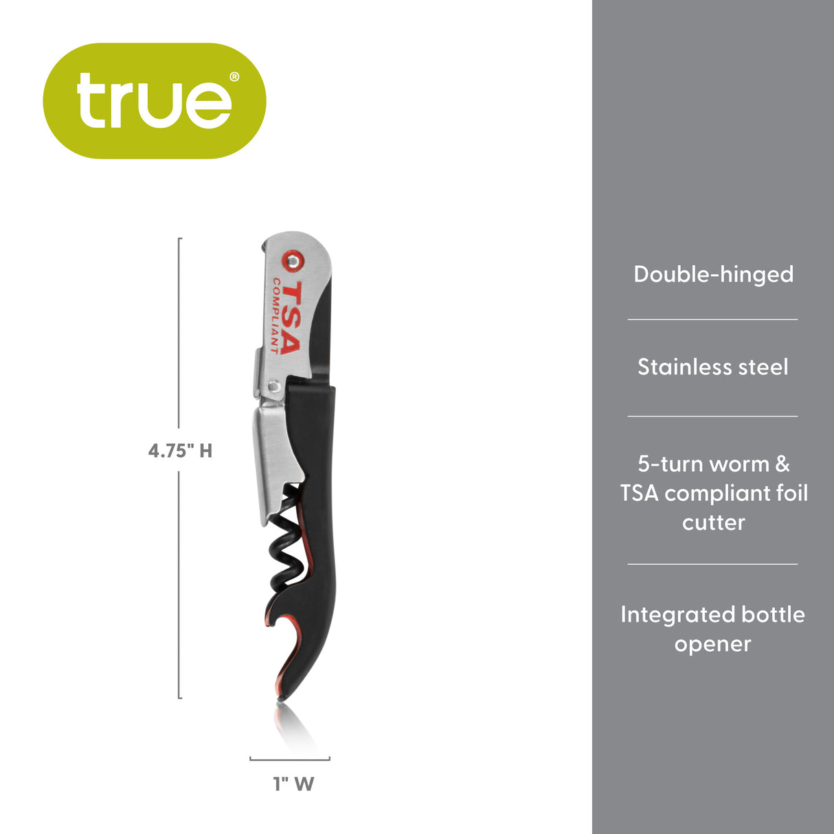 The Jetsetter TSA Compliant Waiter's Corkscrew