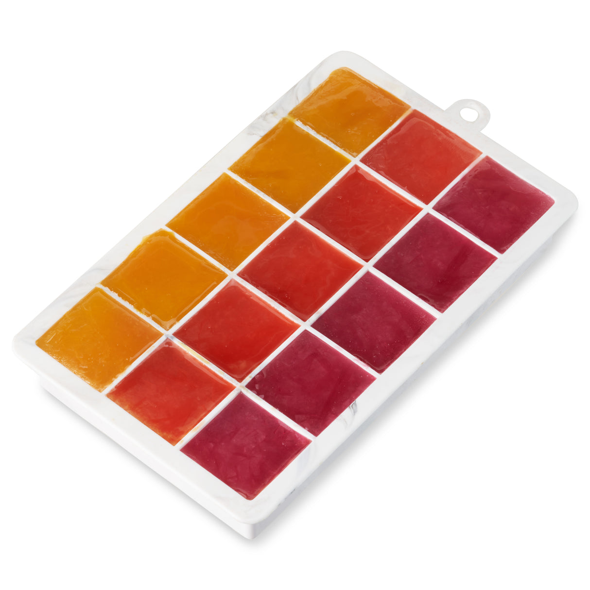 1.25" Ice Cube Tray with Lid in Gray Marble