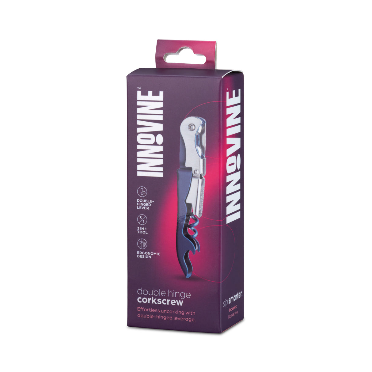 Double Hinged Corkscrew in Deep Teal