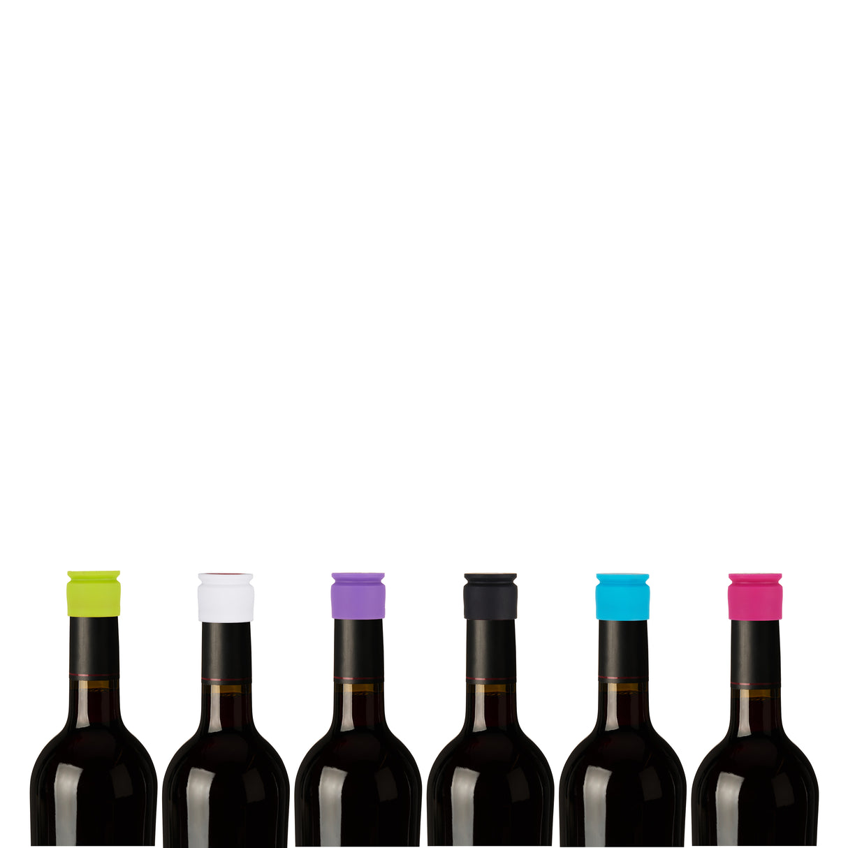 Witty Wine Stoppers in Assorted Colors, Set of 2