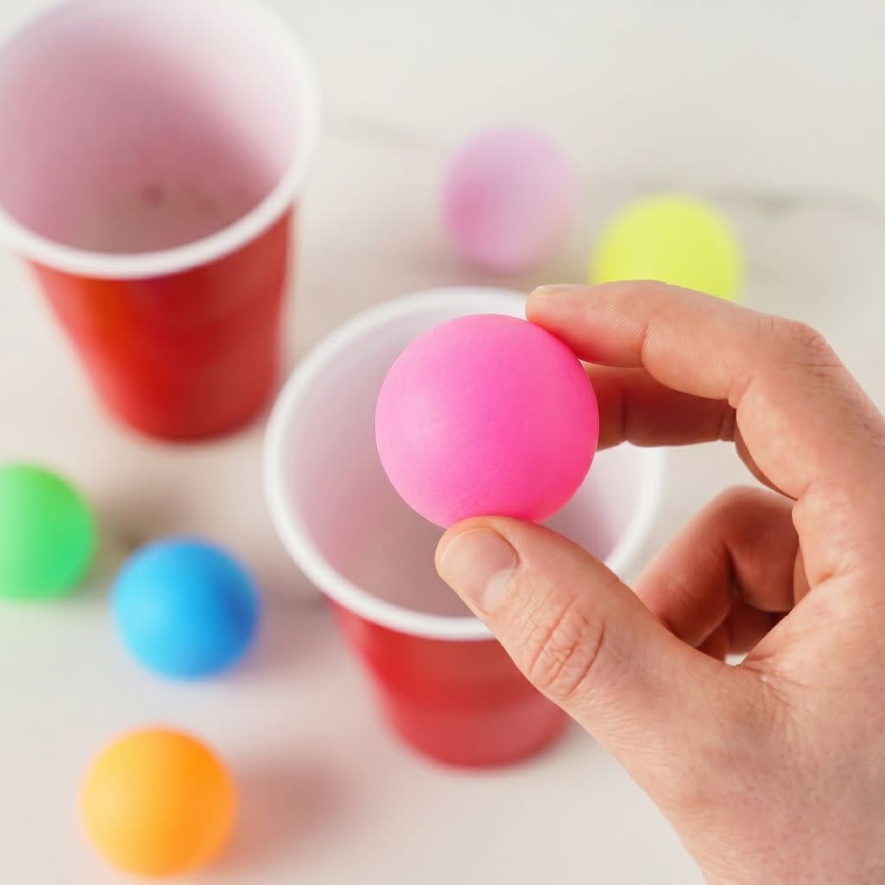 Party Beer Pong Balls in Assorted Colors, 6ct