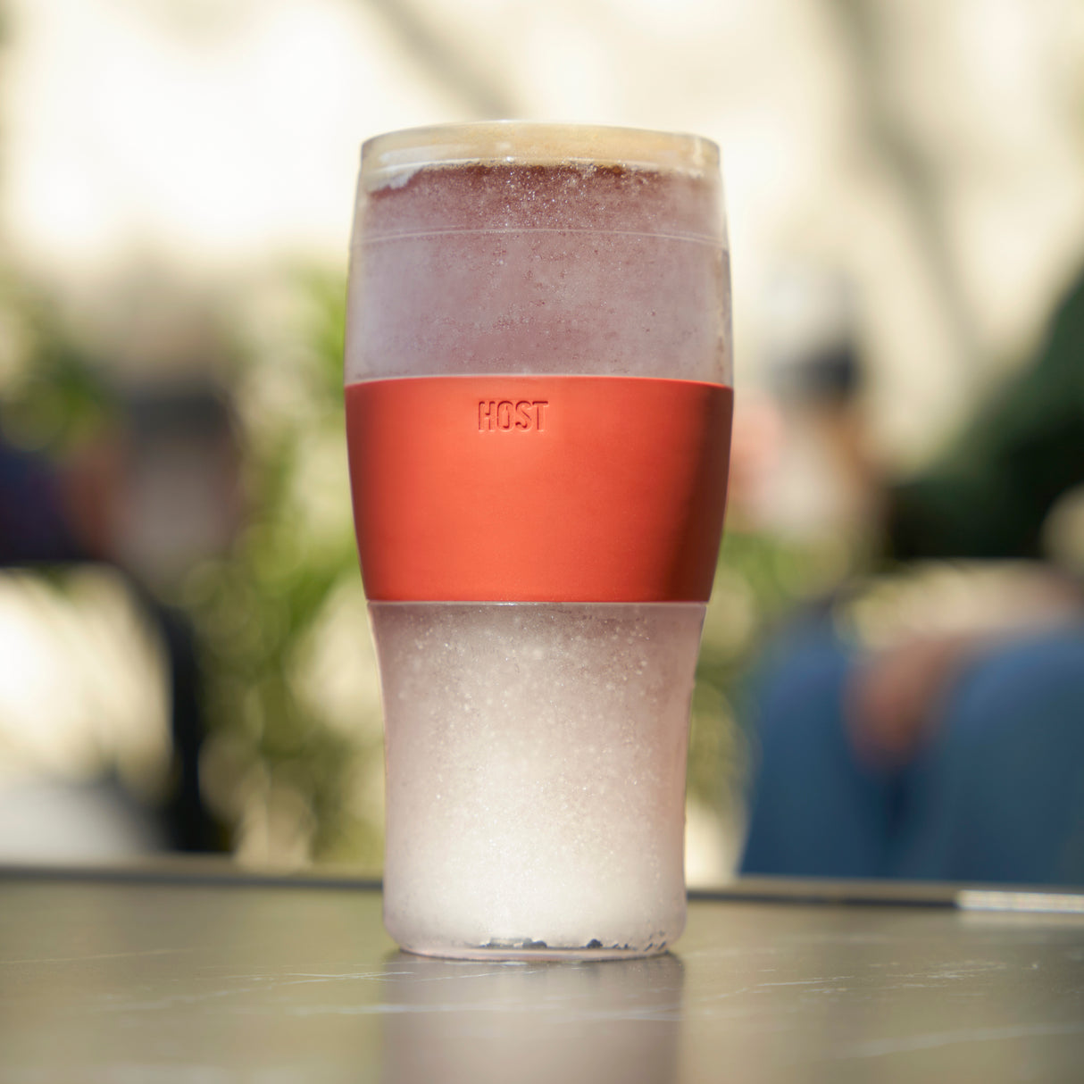 Beer FREEZE Cooling Cup in Burnt Orange, Set of 2