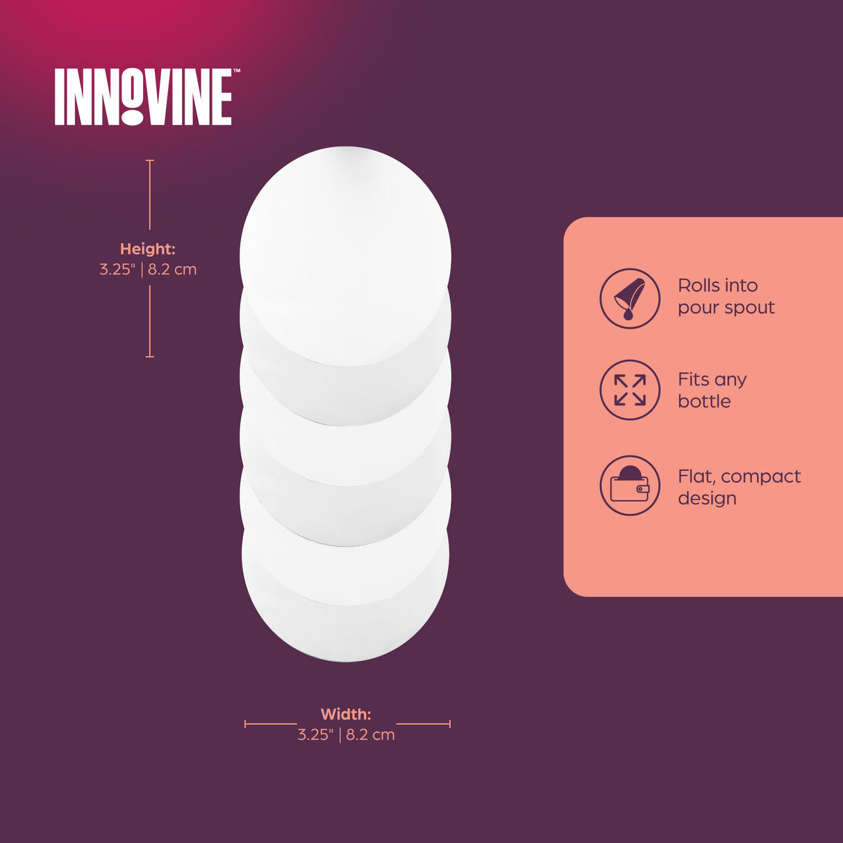 Drip Guard Wine Discs, Set of 6