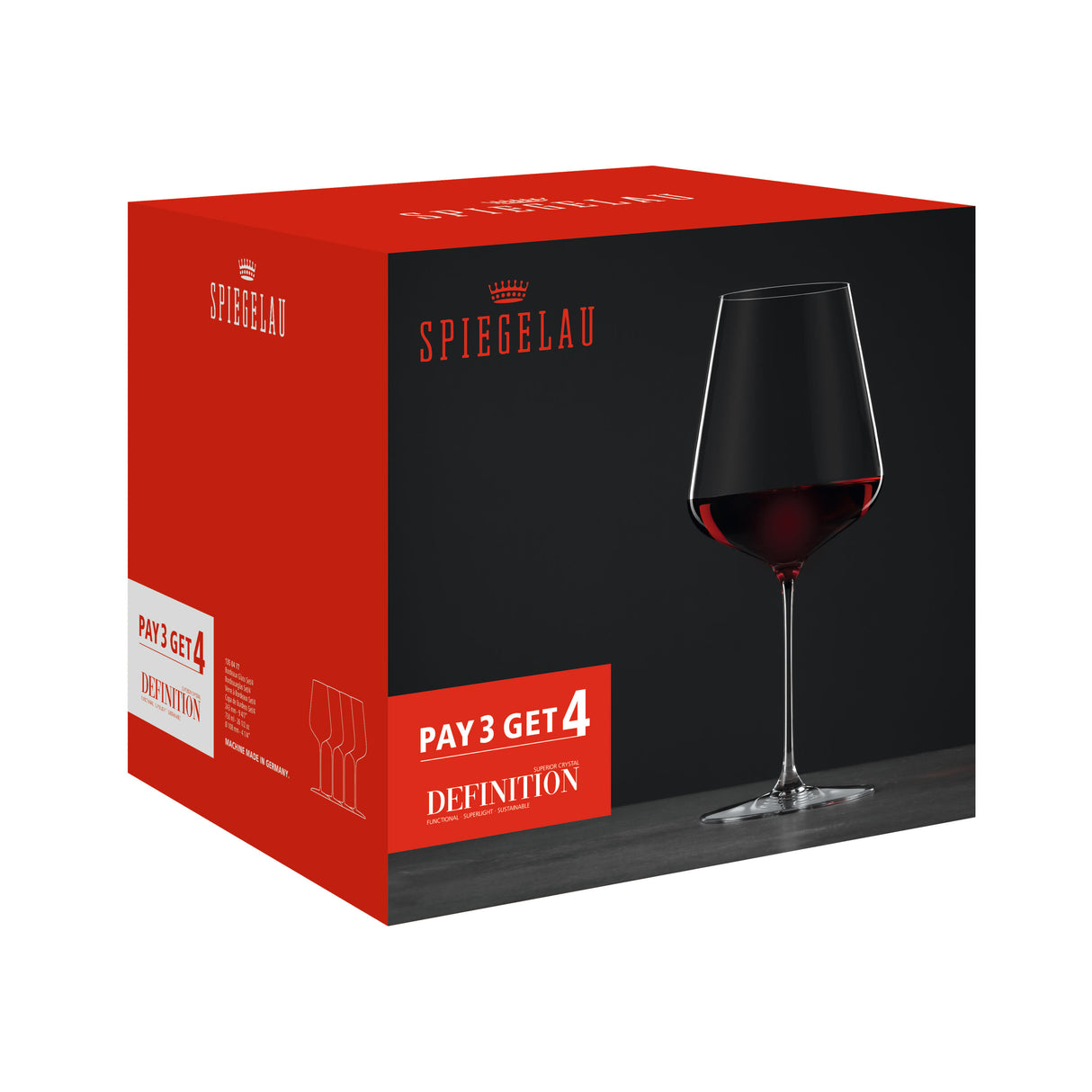 Definition Bordeaux Wine Glass, Set of 4