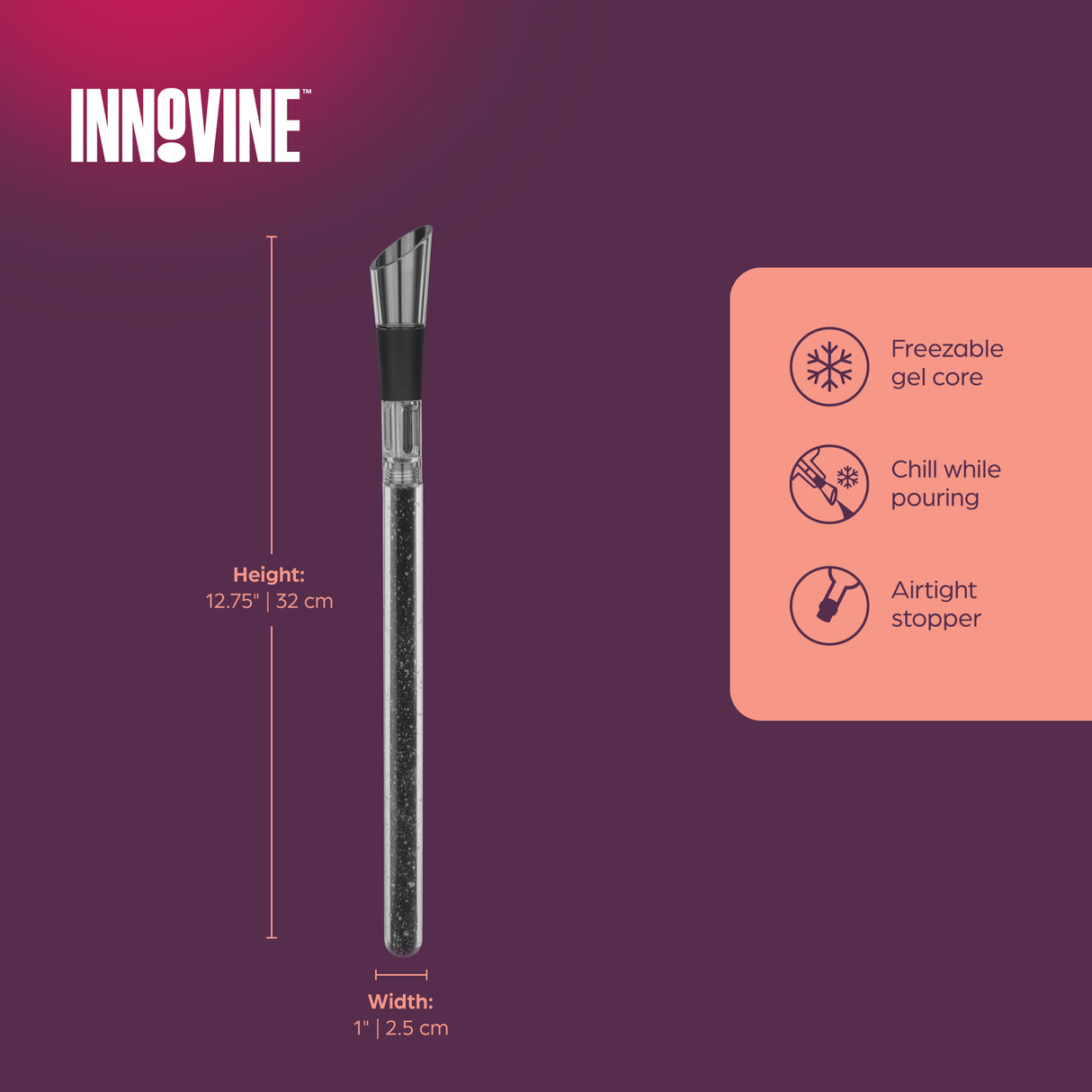 Wine Cooling Wand in Graphite