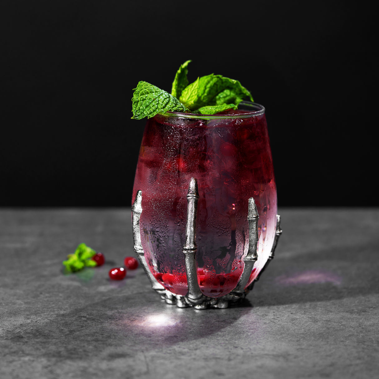 Skeleton Stemless Wine Glass