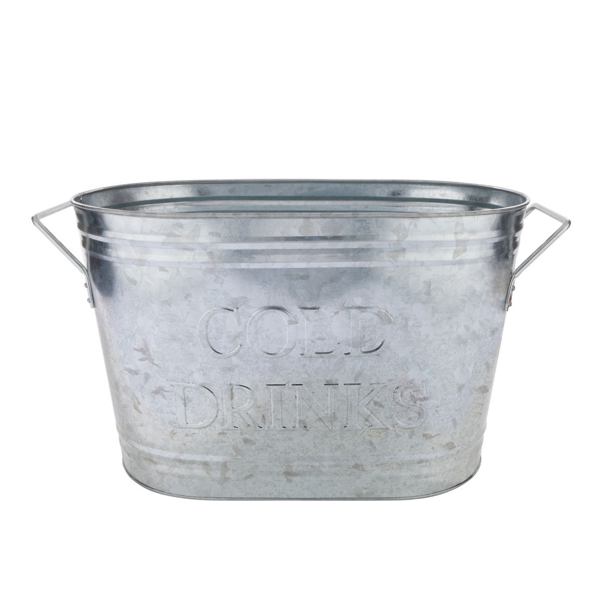 Cold Drinks Galvanized Metal Beverage Tub
