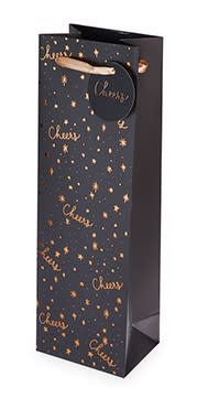 Yuletide Cheers Single Bottle Wine Bag