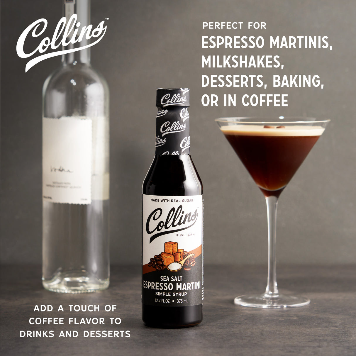 Sea Salt Espresso Martini Syrup, 12.7 oz