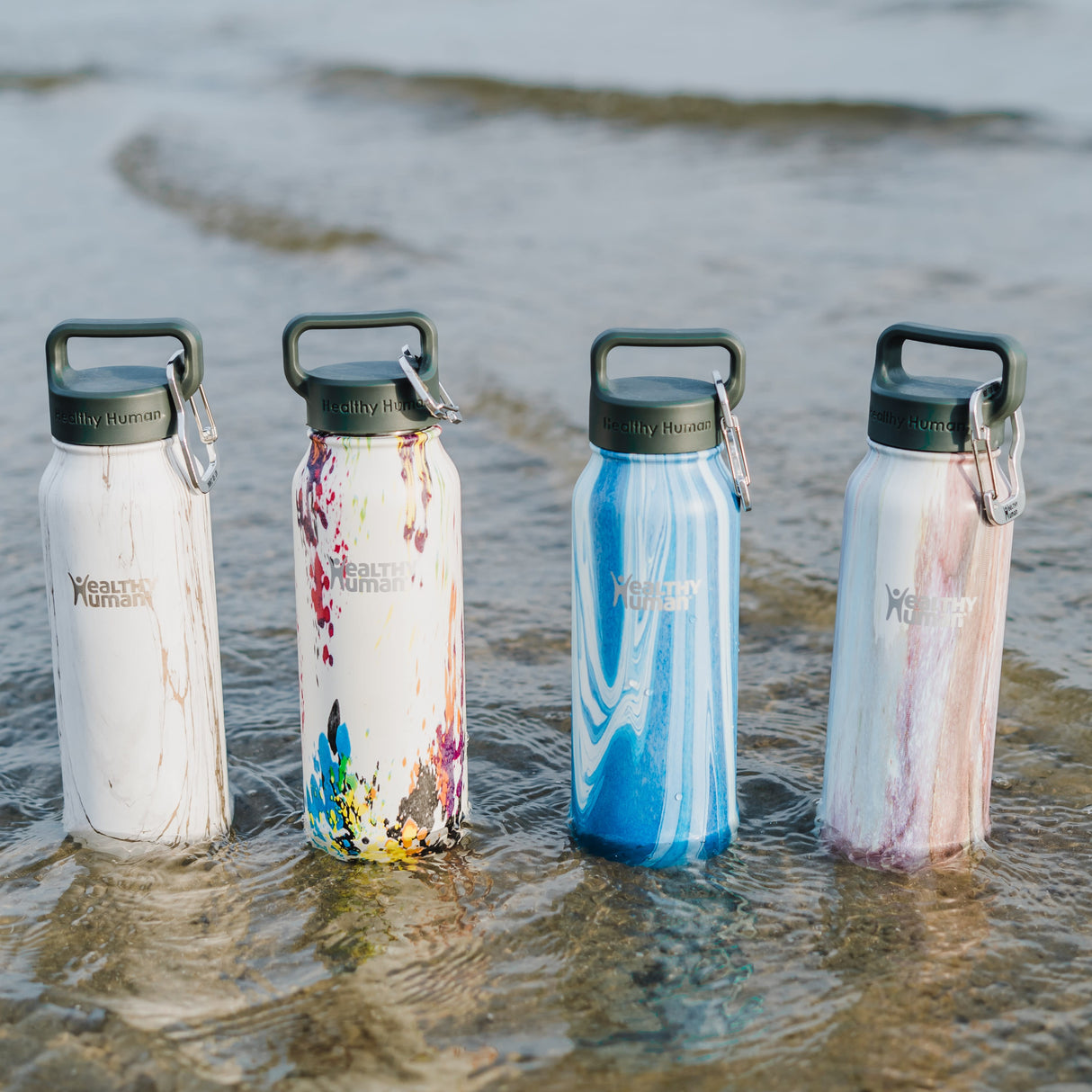 The Stein Water Bottle in Stone White, 21 oz