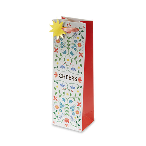 Boho Cheers Single Bottle Wine Bag