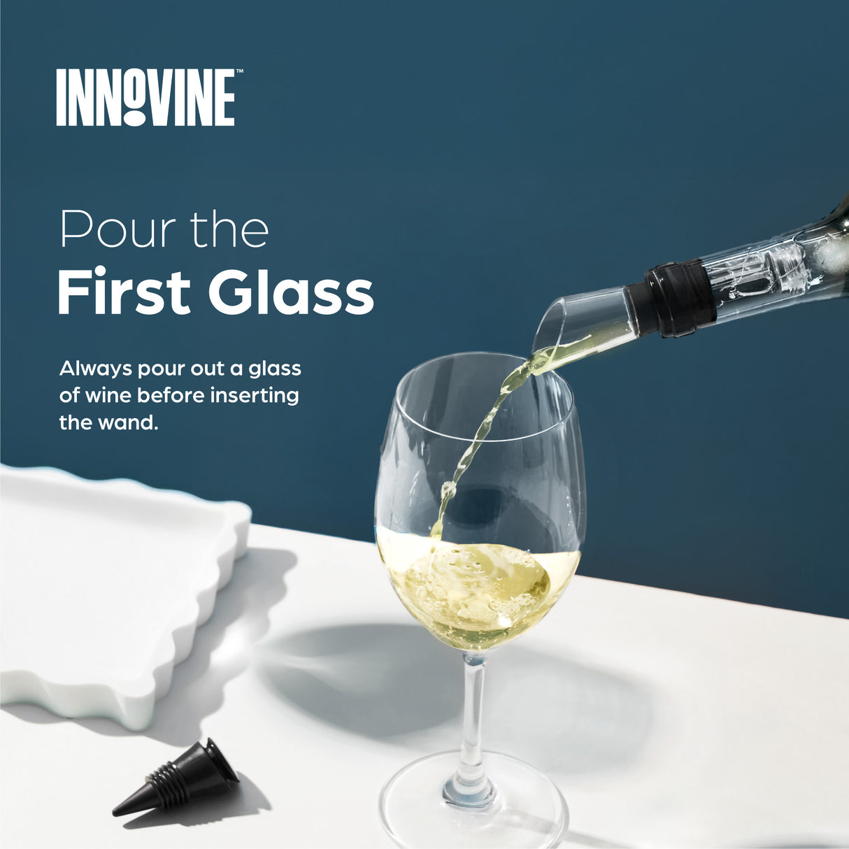 Wine Cooling Wand in Deep Teal