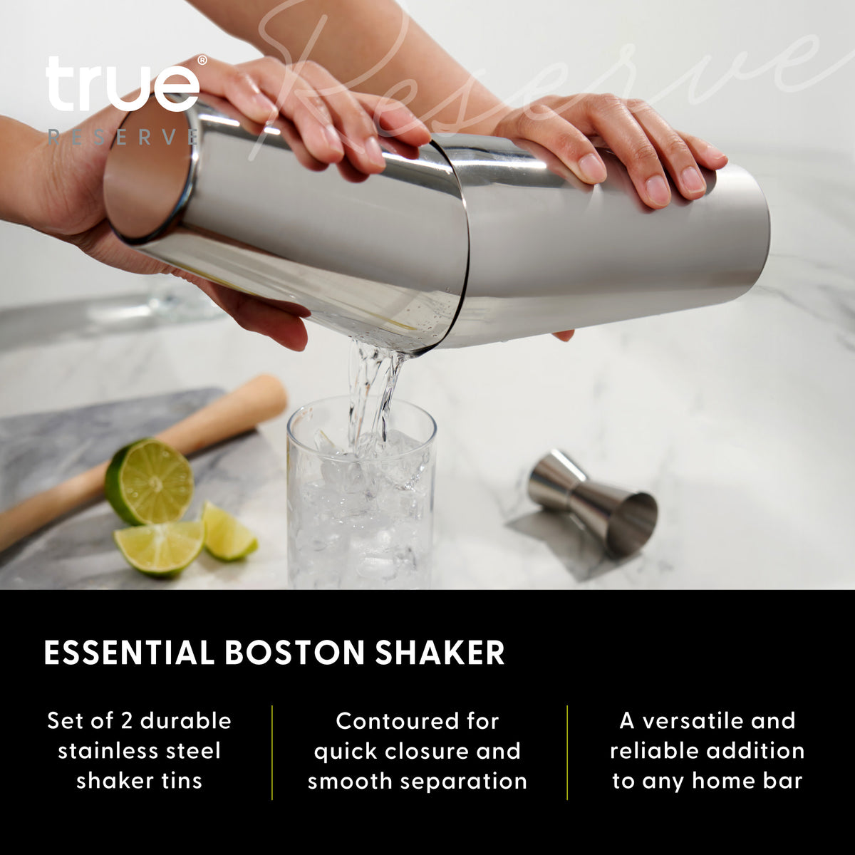 Essential Boston Shaker Tin Set in Stainless Steel