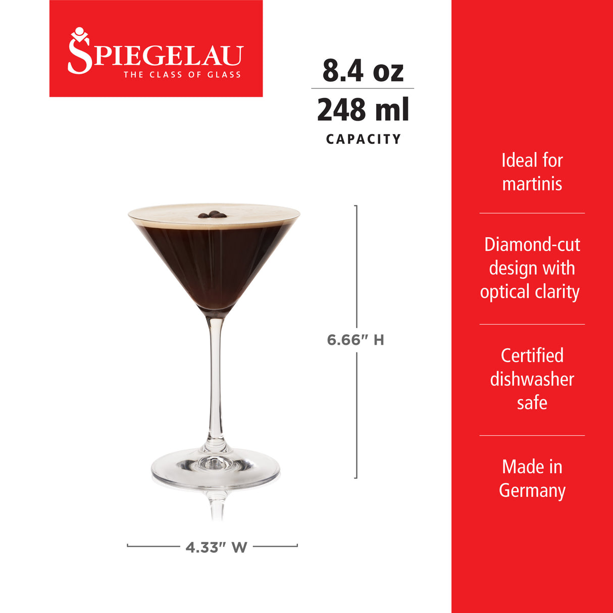 Espresso Martini Glass, Set of 4