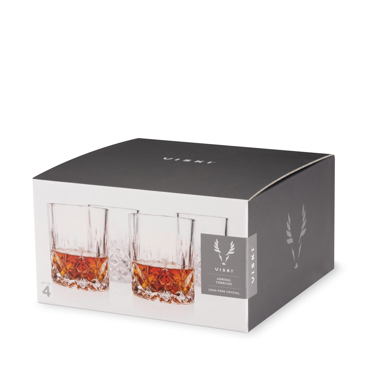 Admiral Crystal Tumblers, Set of 4