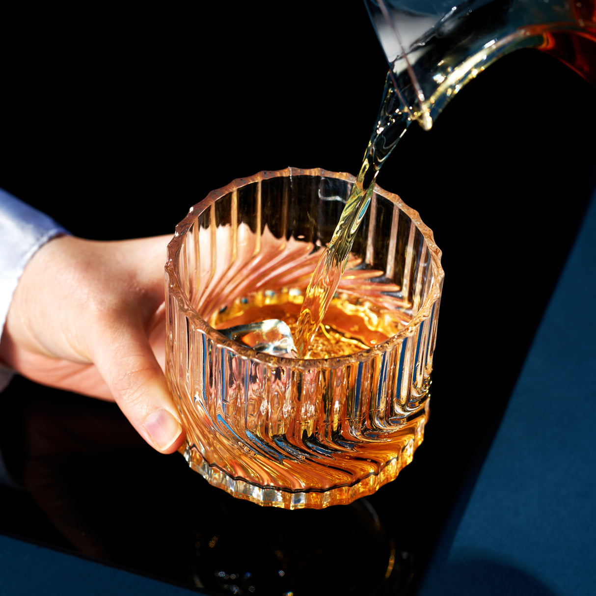 Zephyr Crystal Lowball Tumblers, Set of 2