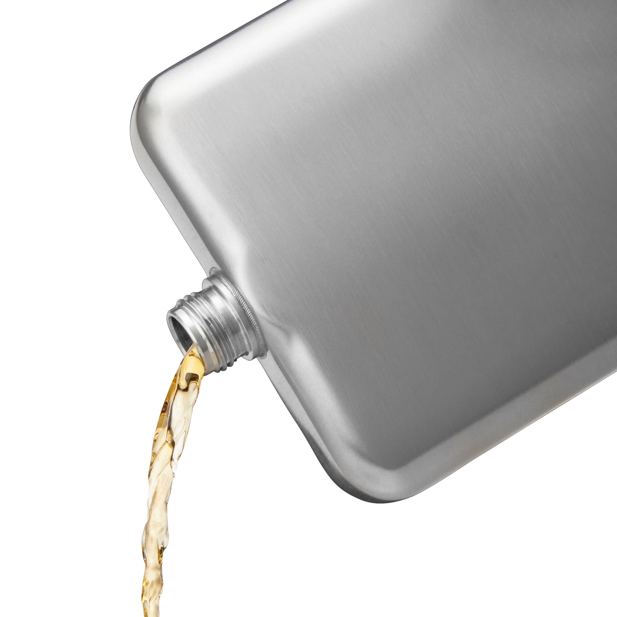 Brushed Stainless Steel Flask