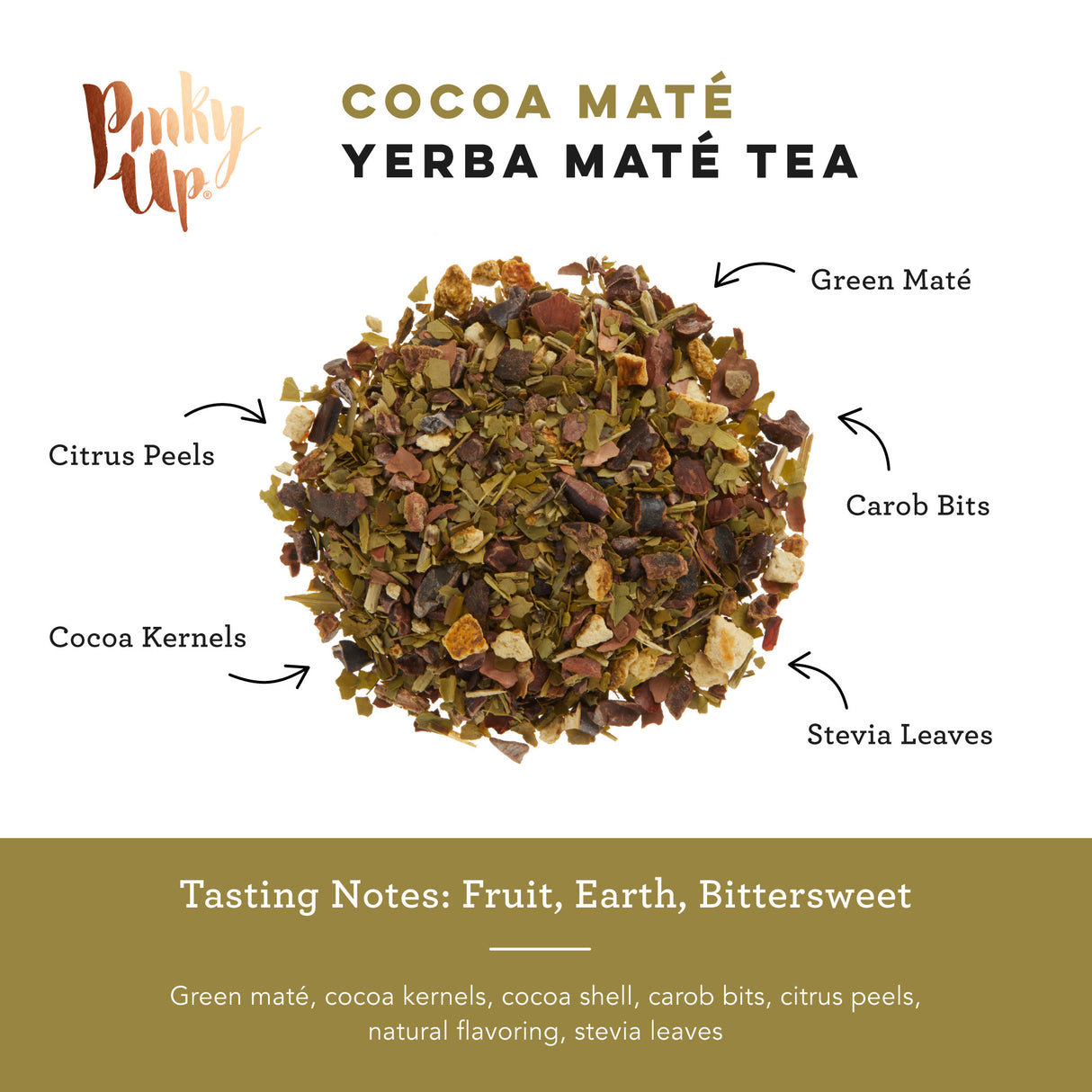 Cocoa Mate Yerba Maté, 15 Sachets