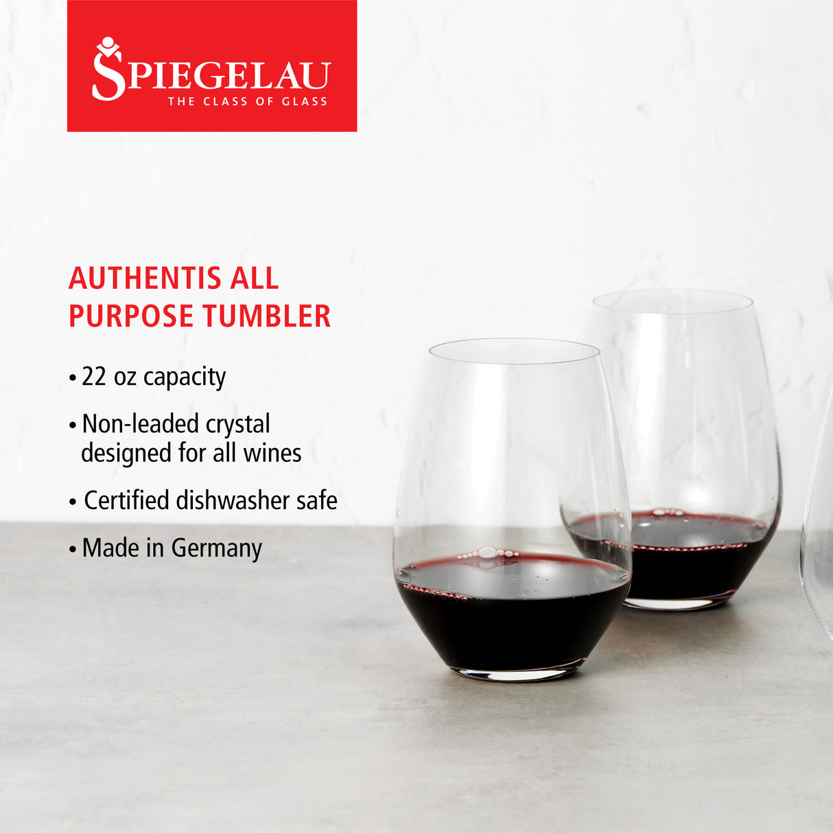 Authentis All Purpose Tumbler XL, Set of 4