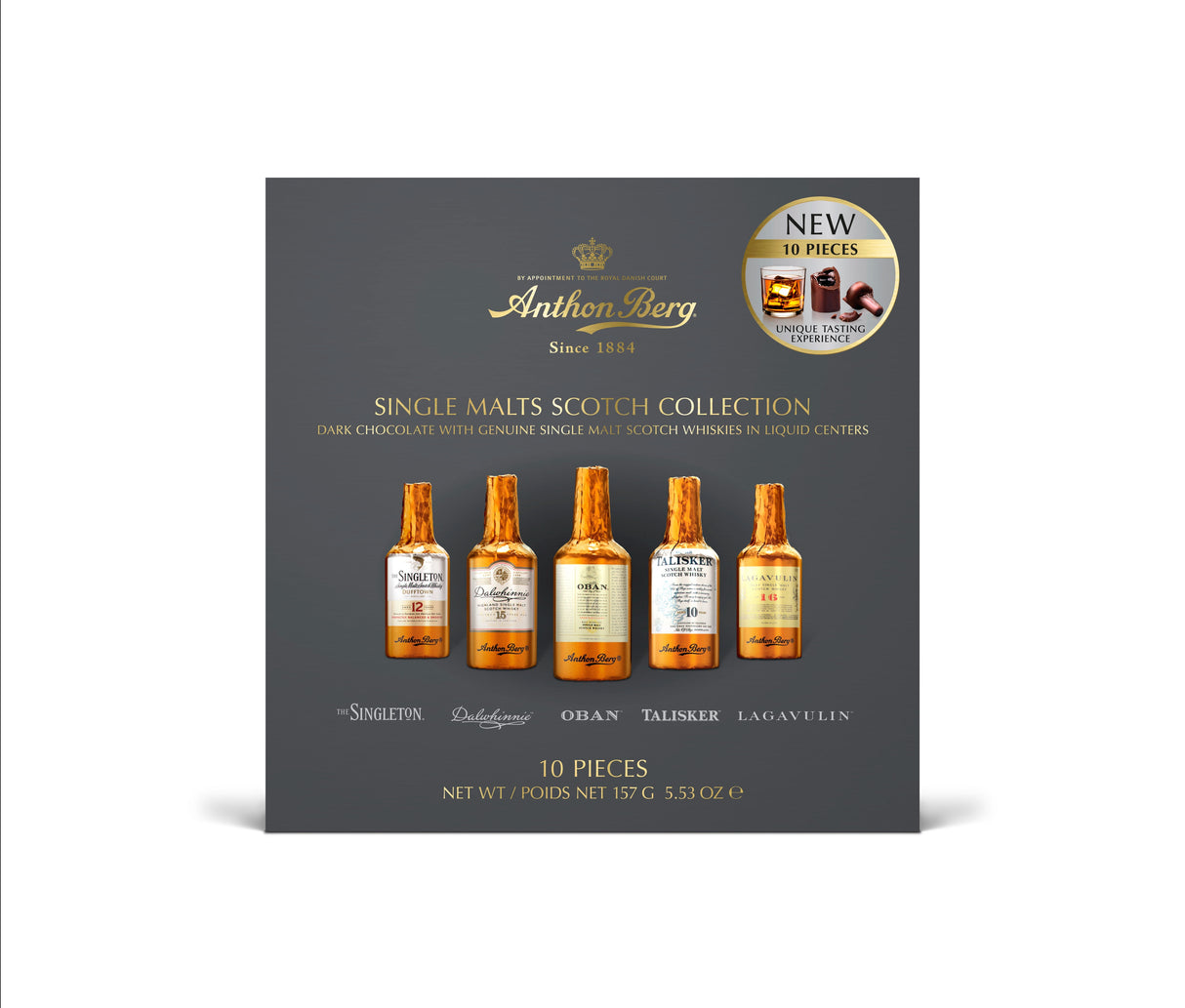Anthon Berg Single Malt Scotch Chocolates, Set of 10