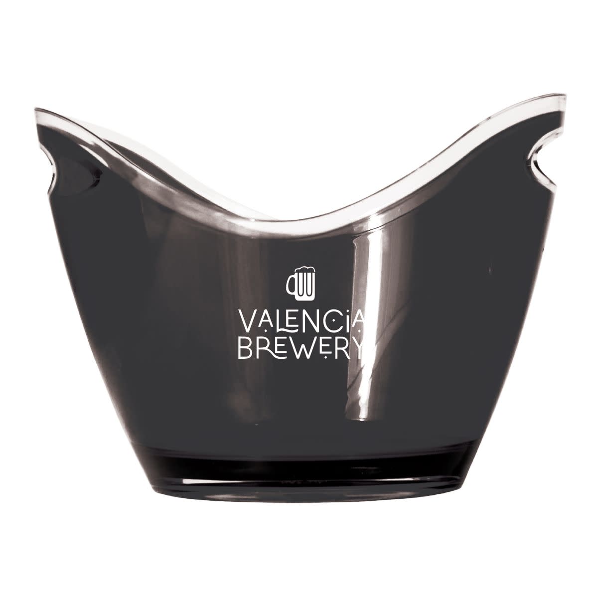 Swoop Acrylic Ice Bucket in Black
