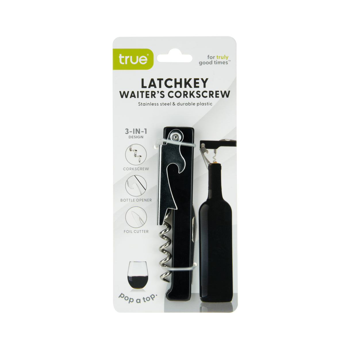 Latchkey Waiter’s Corkscrew in Black