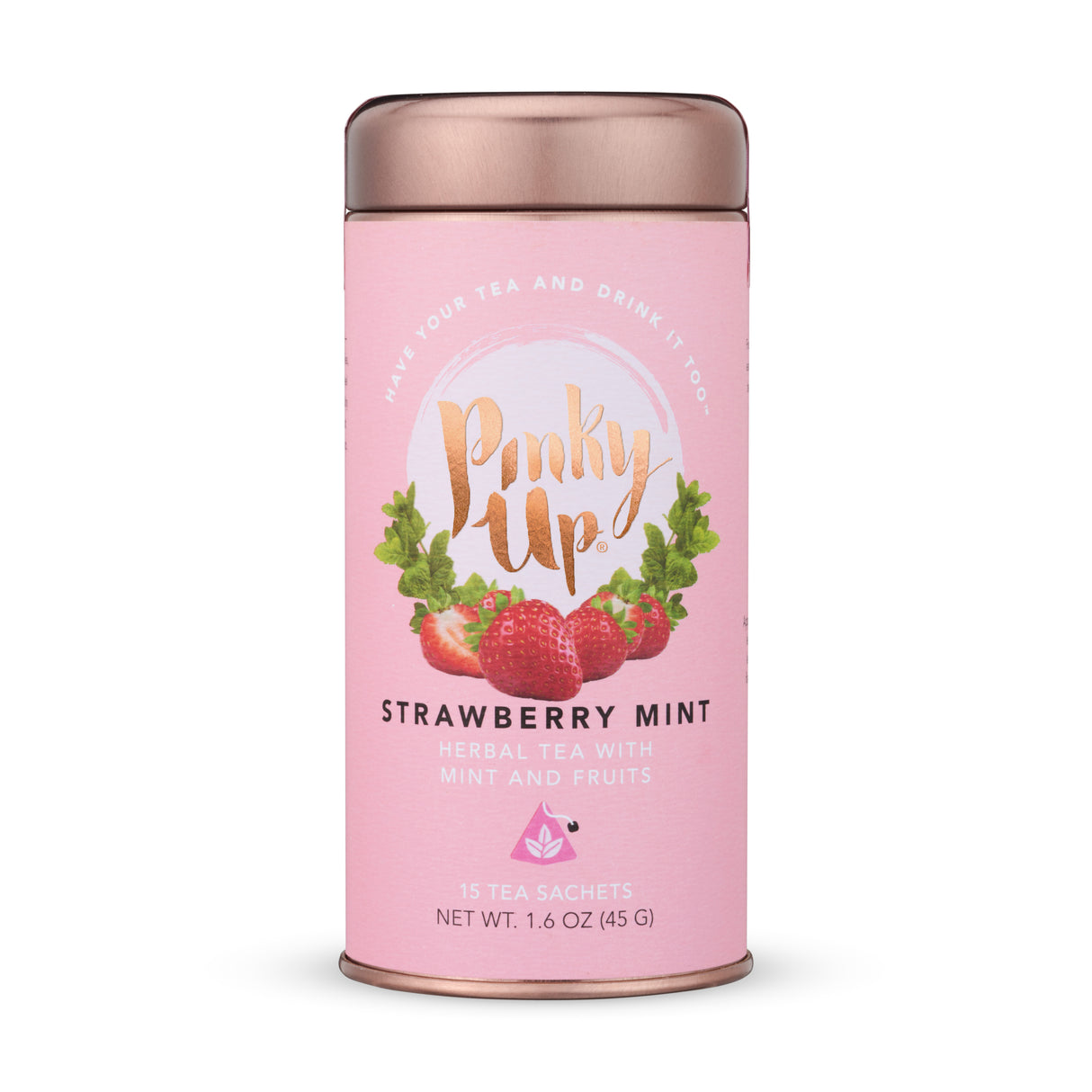 Strawberry Mint Herbal Tea, 15 Sachets