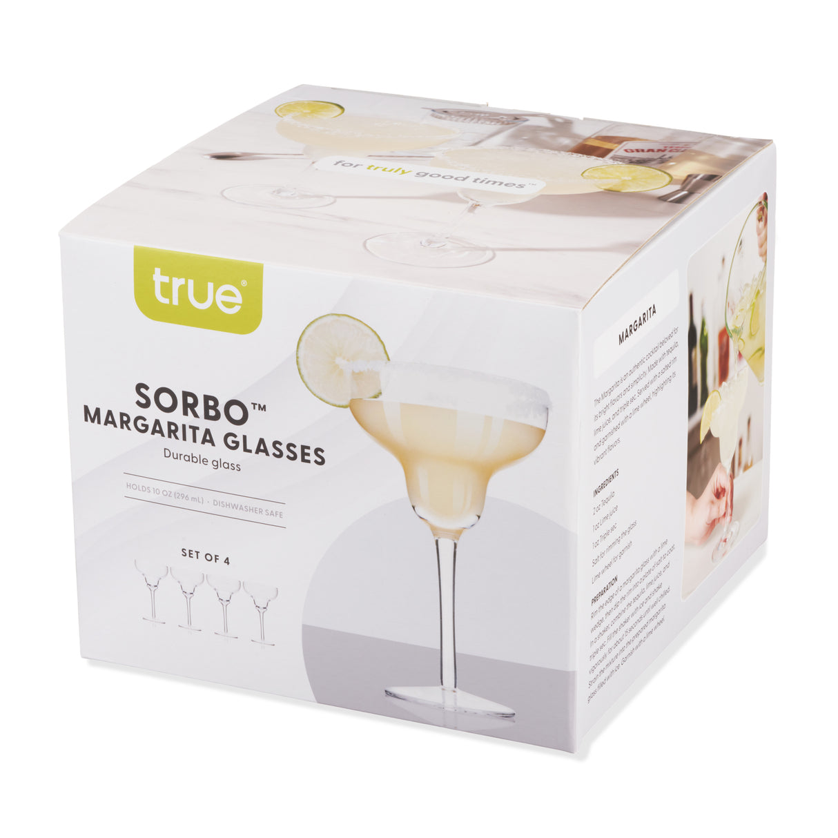 Sorbo 10 oz Margarita Glasses, Set of 4