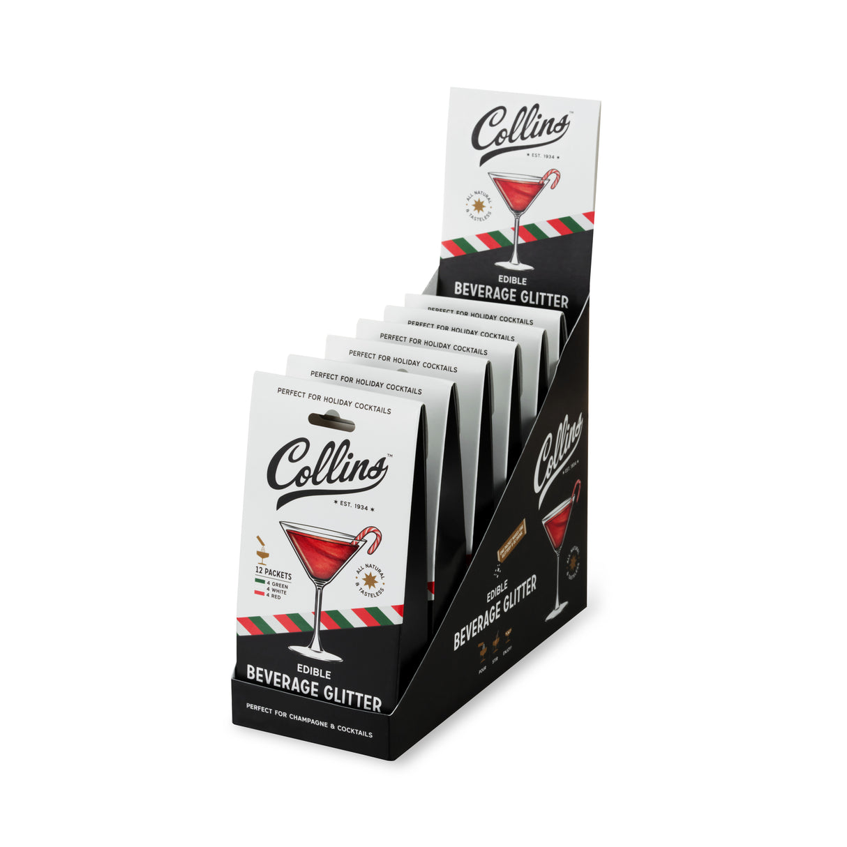 Cocktail Edible Glitter in Holiday Variety, 0.2 oz