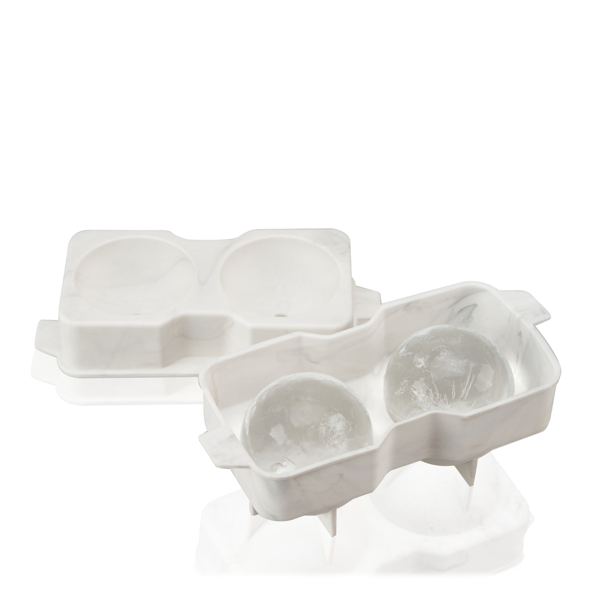 Silicone 2.25" Ice Sphere Mold in Marble