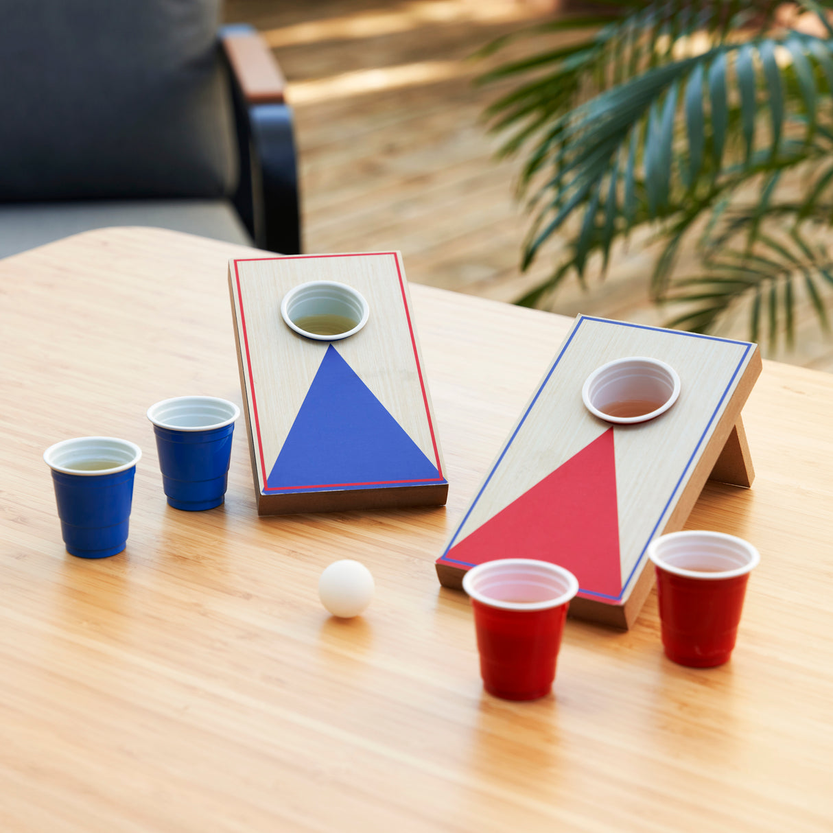 Mini Cornhole Pong Set