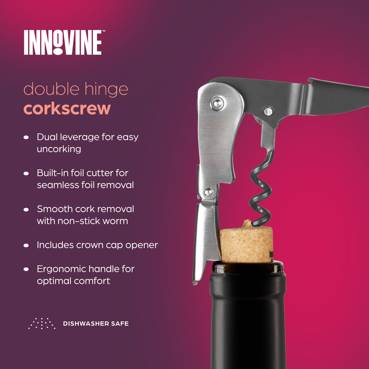 Double Hinged Corkscrew in Graphite