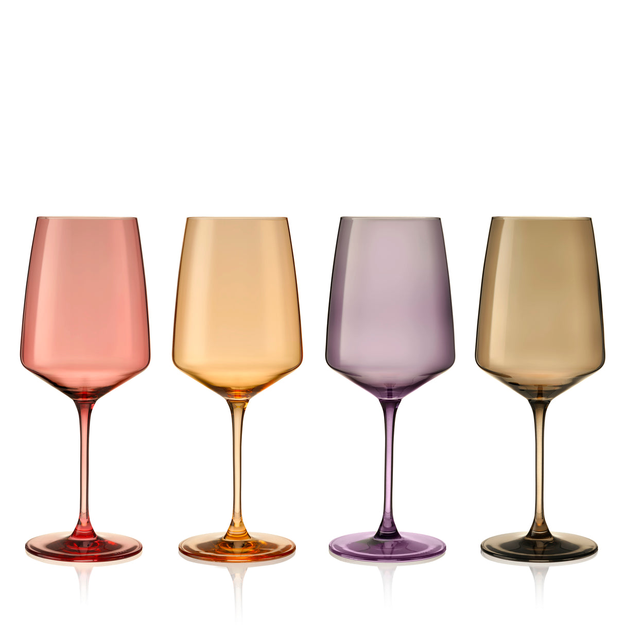 Reserve Nouveau Crystal Wine Glasses in Daybreak, Set of 4