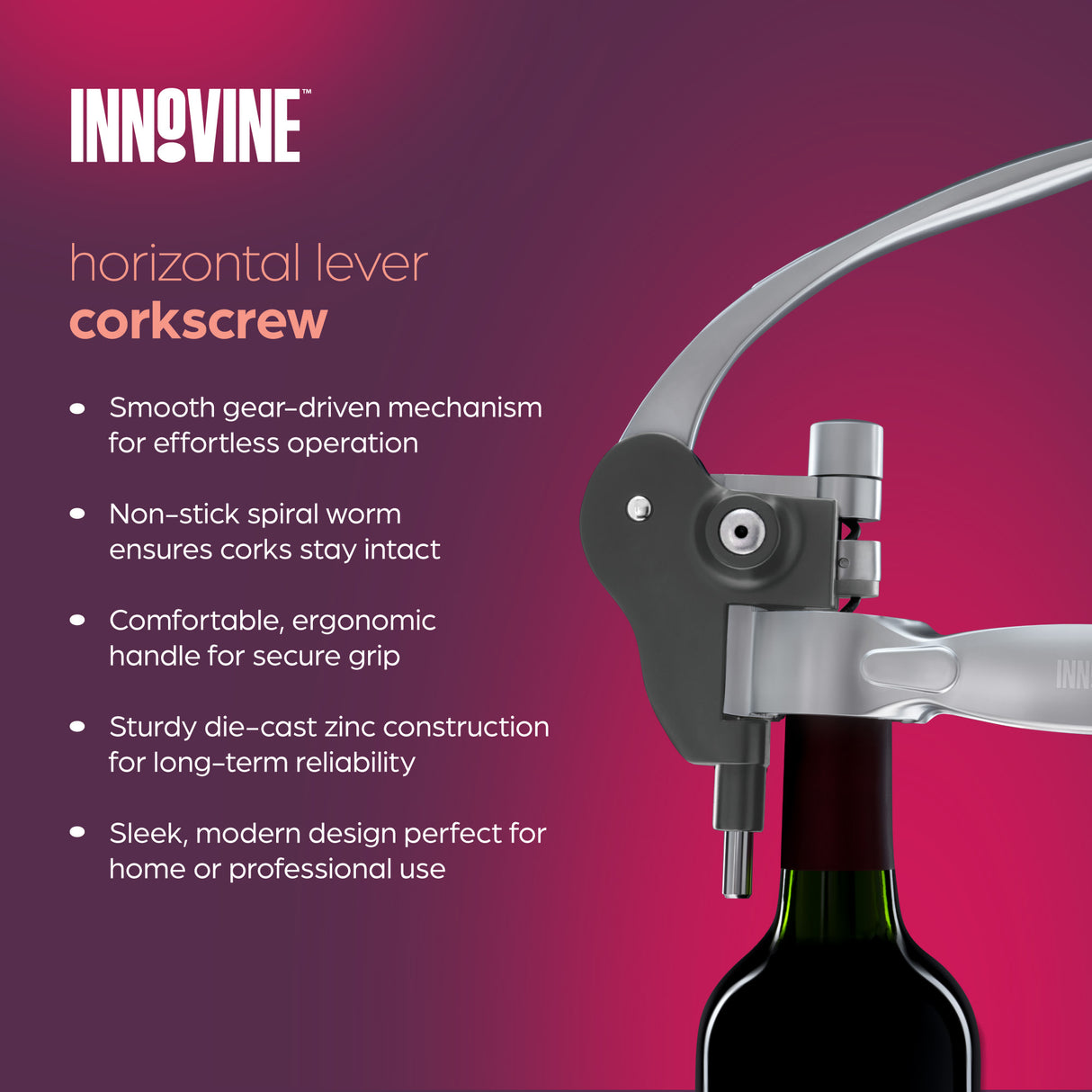 Horizontal Lever Corkscrew