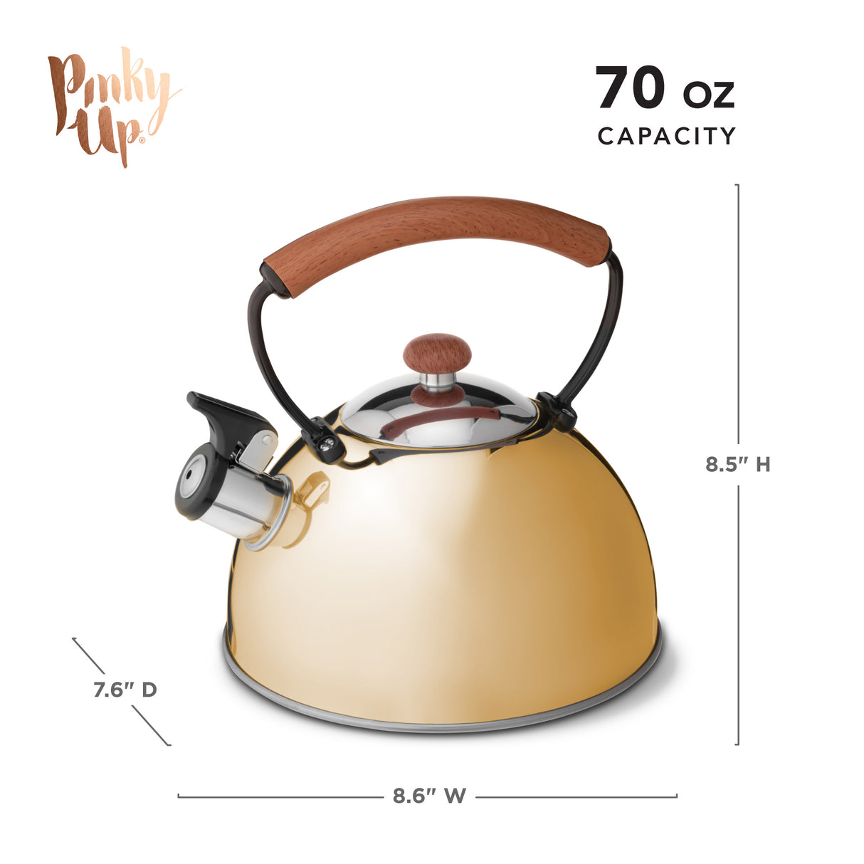 Hadley Tea Kettle in Gold
