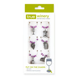 Winery Pewter Wine Charms, Set of 6