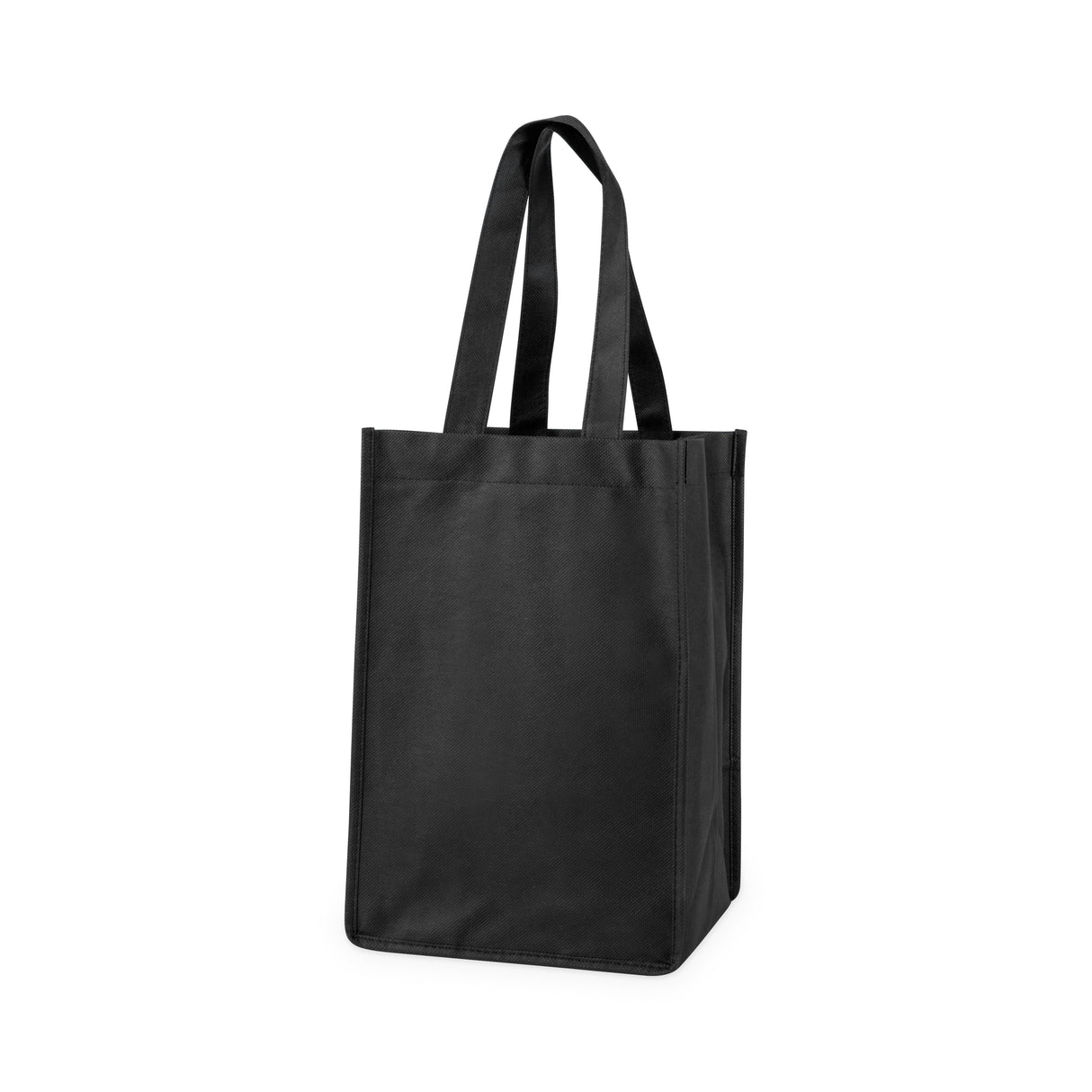 4-Bottle Non-Woven Tote in Black