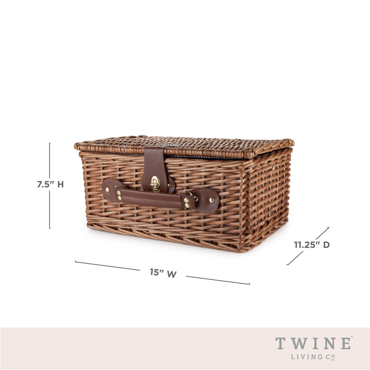 Newport Wicker Picnic Basket Set