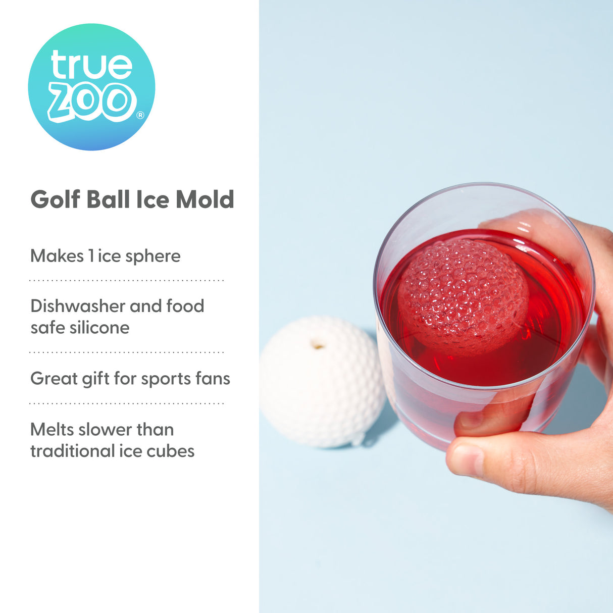 TrueZoo Golf Ball Silicone Ice Mold