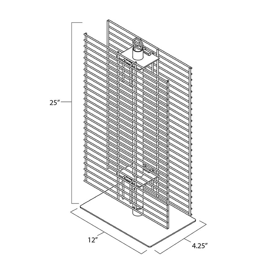 Countertop Spinner Rack with Hooks