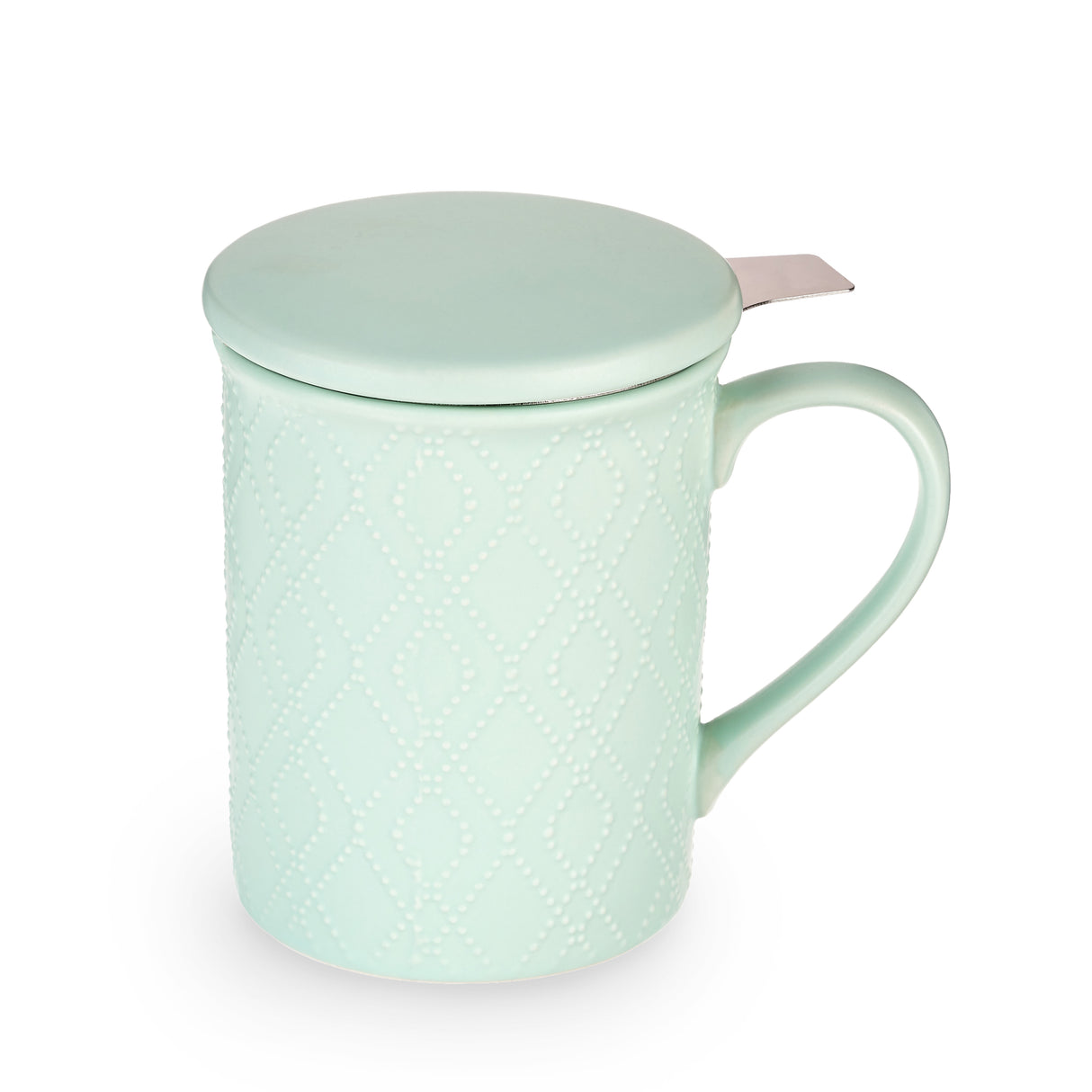 Annette Souk Ceramic Tea Infuser Mug in Mint