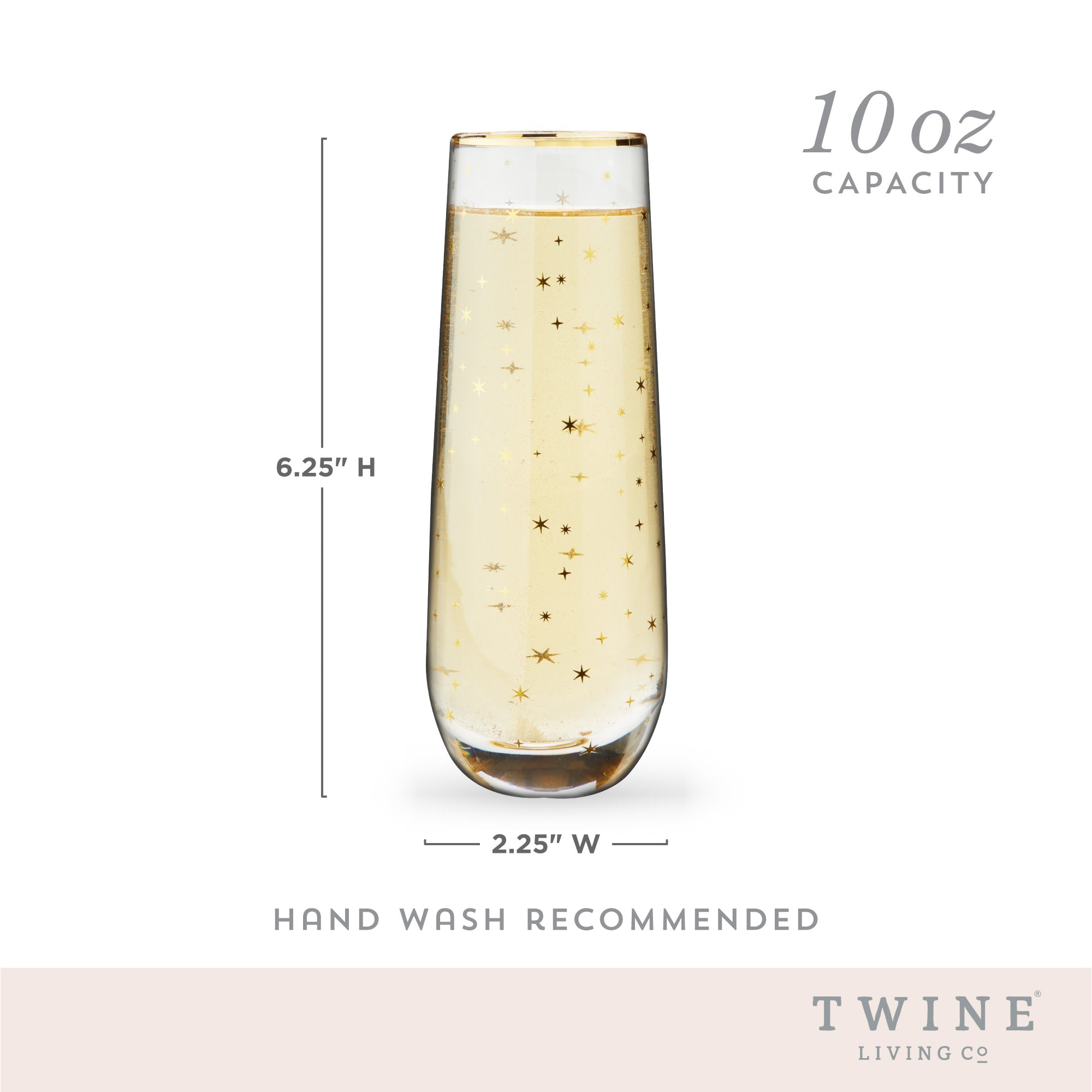 Stemless Champagne Flutes, Set of 2 - Thumbnail 3