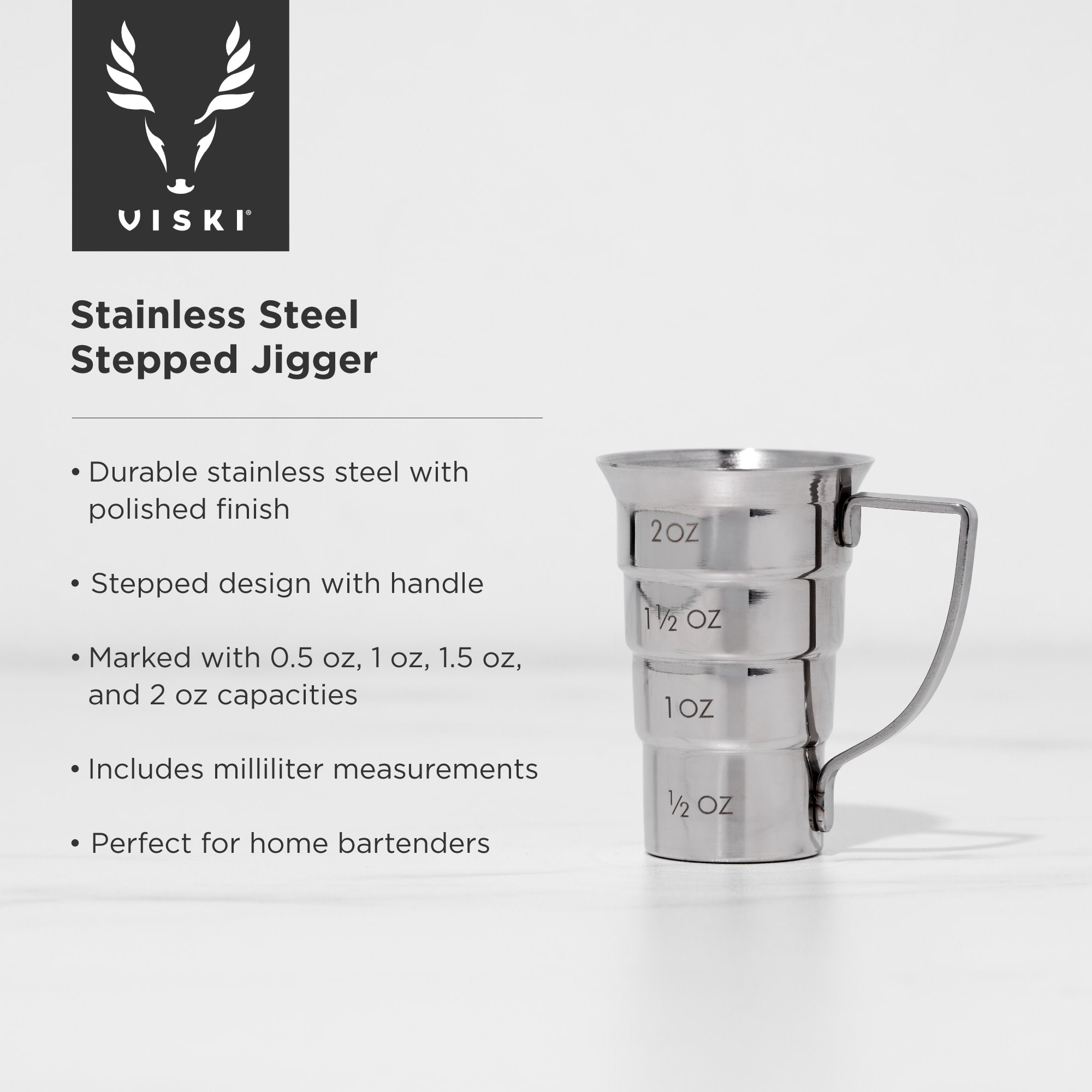Viski Harrison Stepped Jigger - Thumbnail 5
