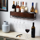 Rustic Wine Shelf