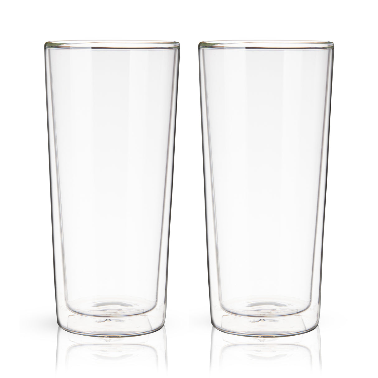 Double Walled Pint Glasses, Set of 2