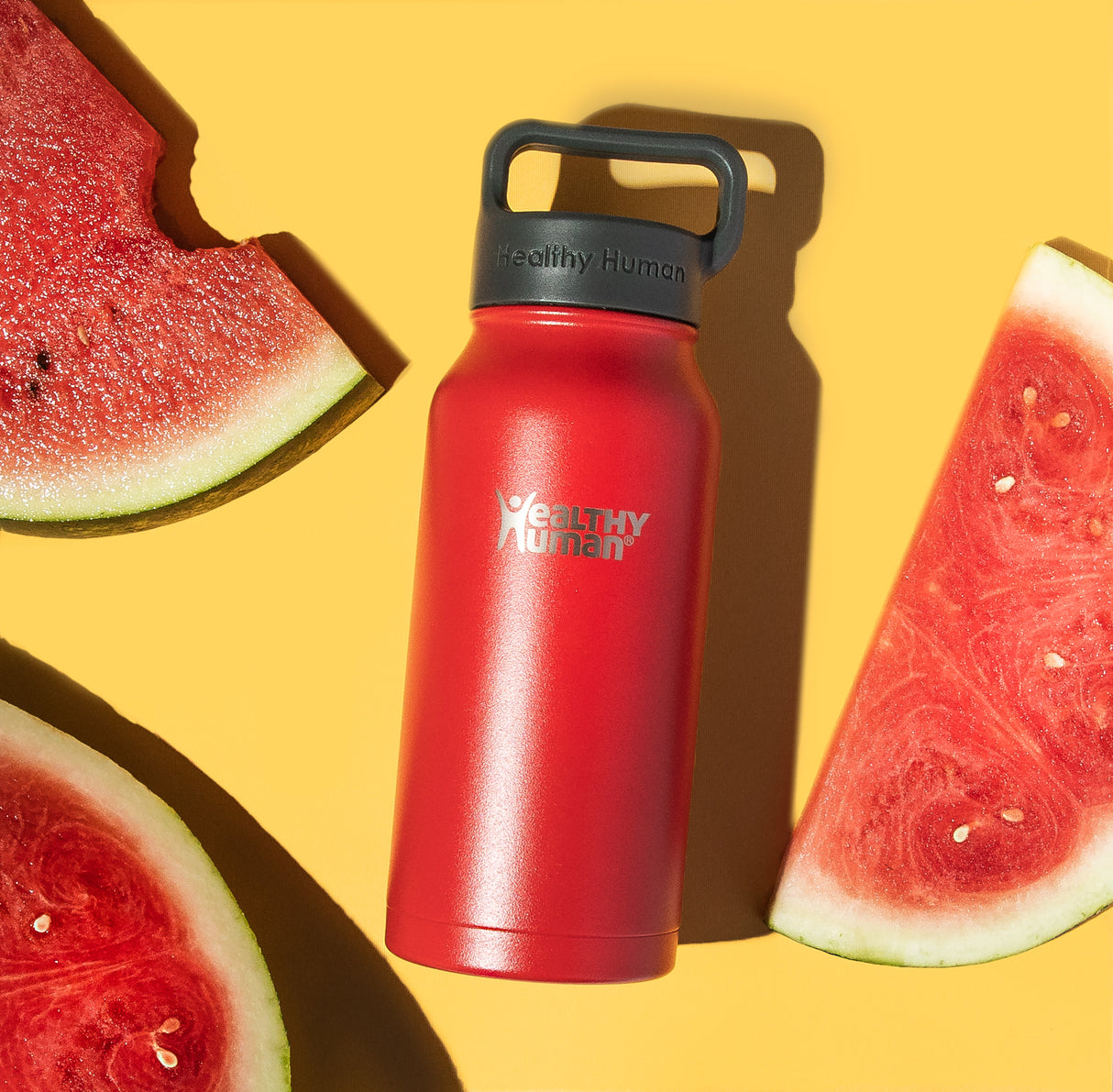 The Stein Water Bottle in Red Hot, 16 oz